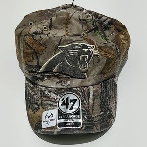 Carolina Panthers camo fitted hat